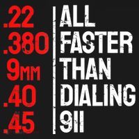 Funny Gun Caliber All Faster Than Dialing 911 Guns Women's Hoodie thumb 2