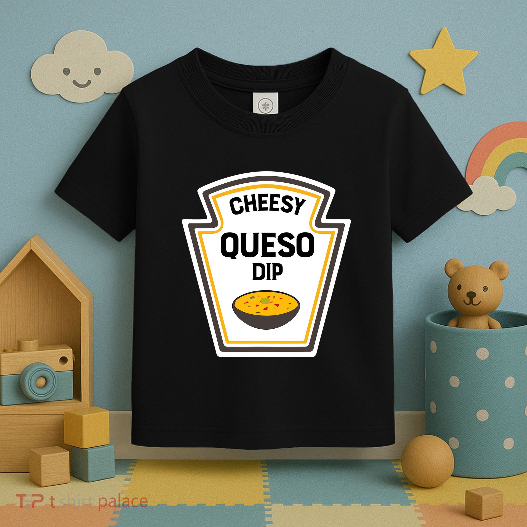 Funny Group Condiments Halloween Costume Cheesy Queso Dip Toddler T-Shirt