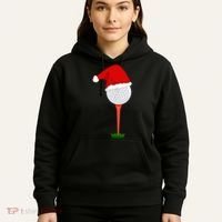 Funny Golfing Christmas Tee Holiday Golf Ball TShirt Hoodie thumb 5