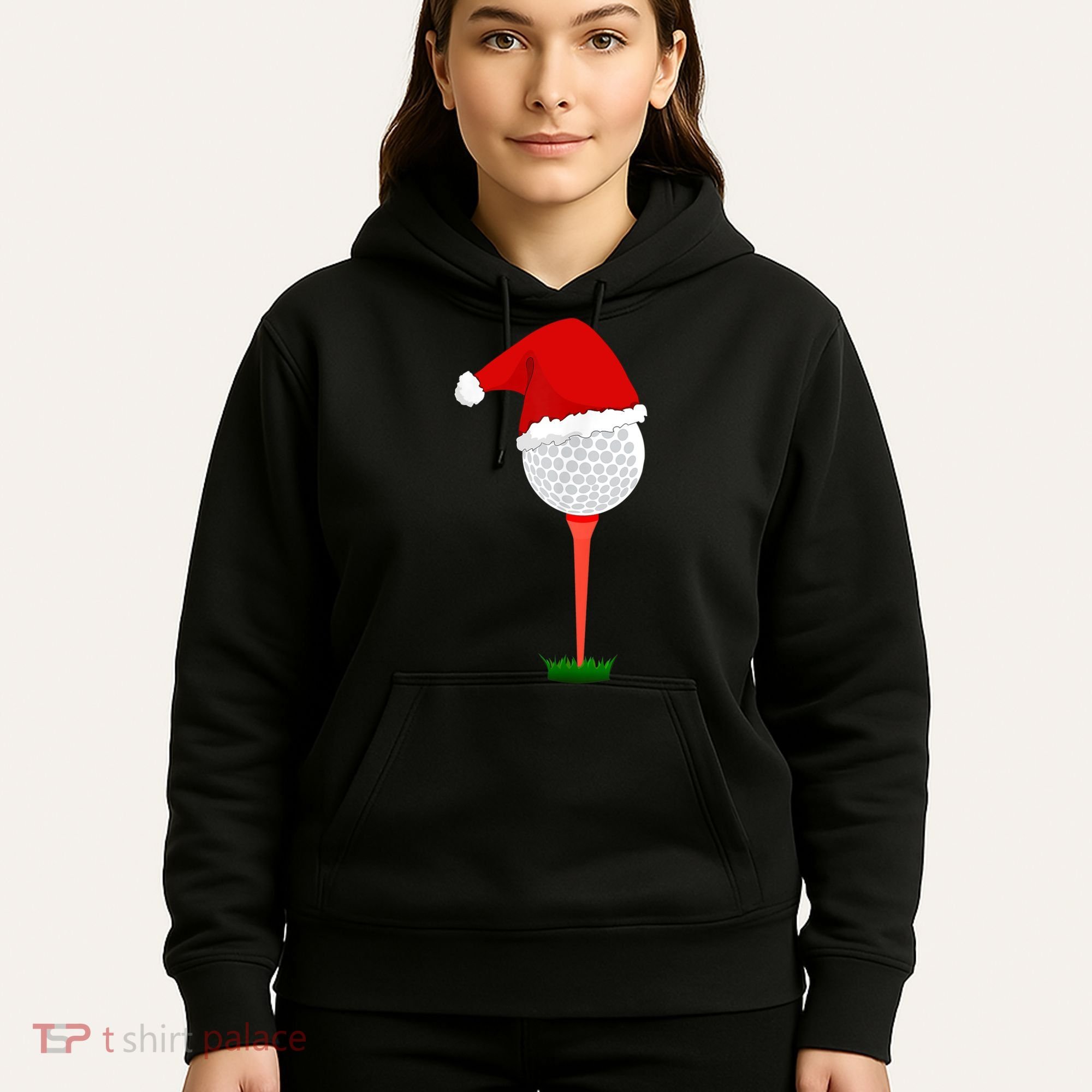 Funny Golfing Christmas Tee Holiday Golf Ball TShirt Hoodie