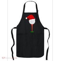 Funny Golfing Christmas Tee Holiday Golf Ball TShirt Apron thumb 0