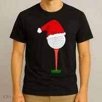 Funny Golfing Christmas Tee Holiday Golf Ball TShirt T-Shirt thumb 3
