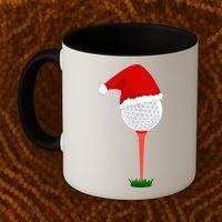 Funny Golfing Christmas Tee Holiday Golf Ball TShirt Coffee Mug thumb 2