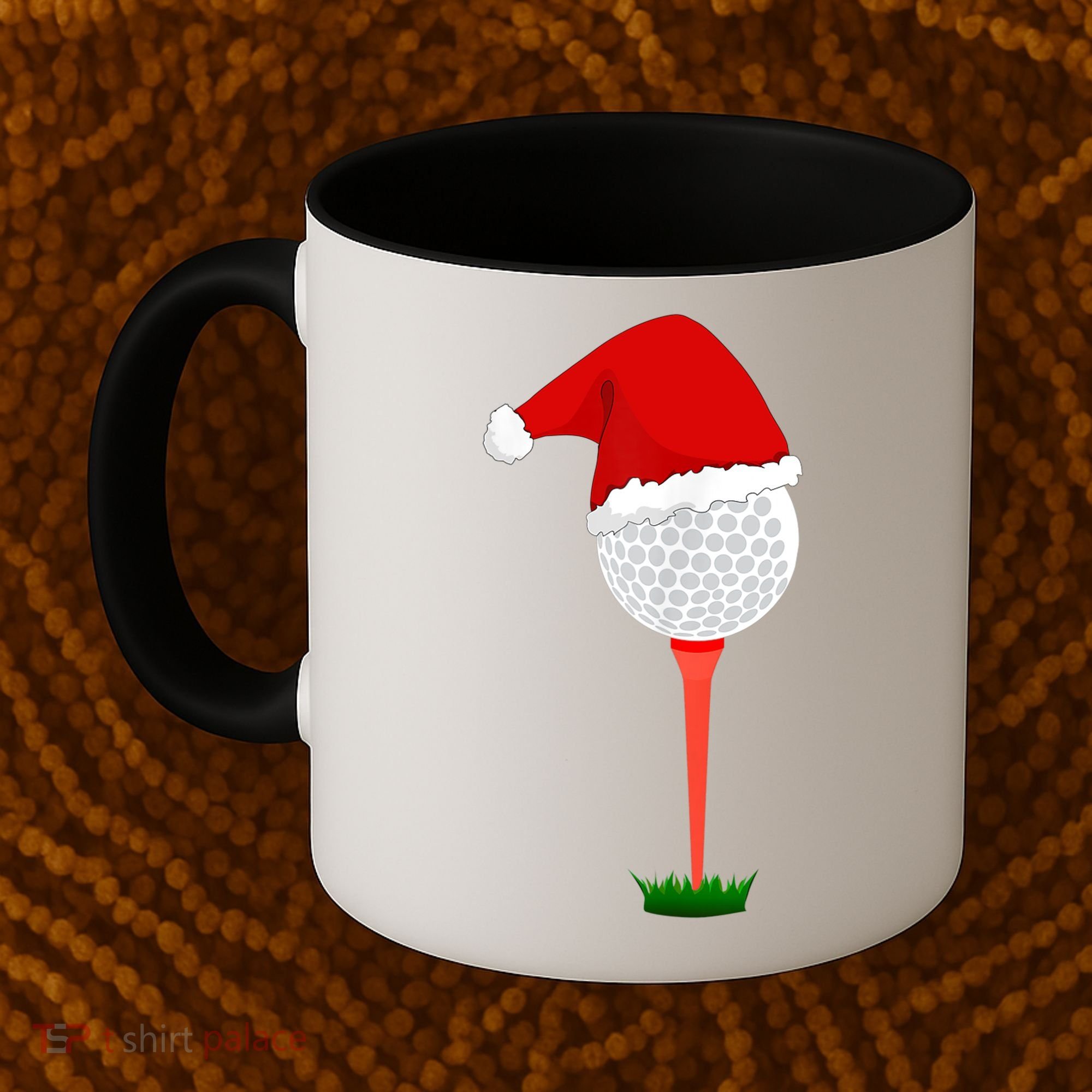 Funny Golfing Christmas Tee Holiday Golf Ball TShirt Coffee Mug