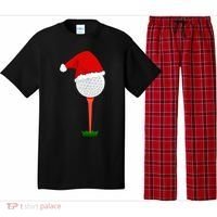 Funny Golfing Christmas Tee Holiday Golf Ball TShirt Pajama Set thumb 0