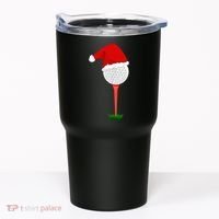 Funny Golfing Christmas Tee Holiday Golf Ball TShirt Tumbler thumb 0