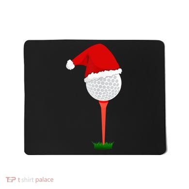 Funny Golfing Christmas Tee Holiday Golf Ball TShirt Mousepad