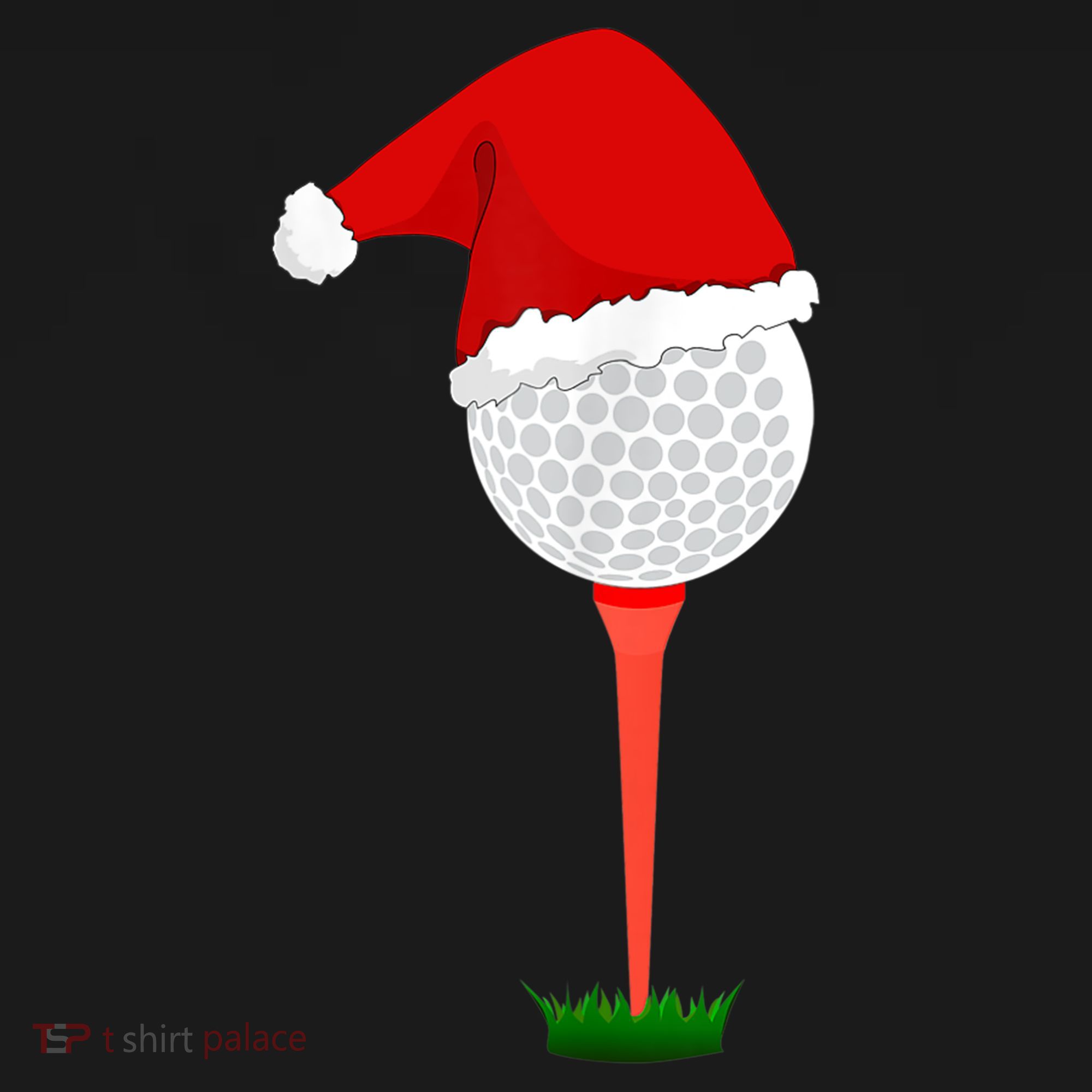 Funny Golfing Christmas Tee Holiday Golf Ball TShirt Ornament