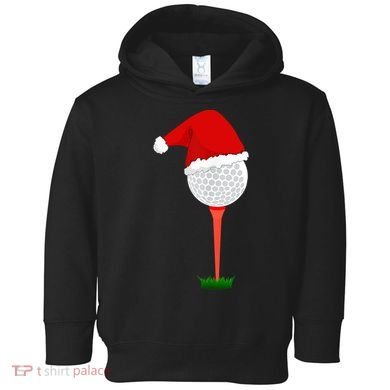 Funny Golfing Christmas Tee Holiday Golf Ball TShirt Toddler Hoodie