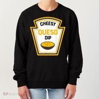 Funny Group Condiments Halloween Costume Cheesy Queso Dip Women's Sweatshirt thumb 0