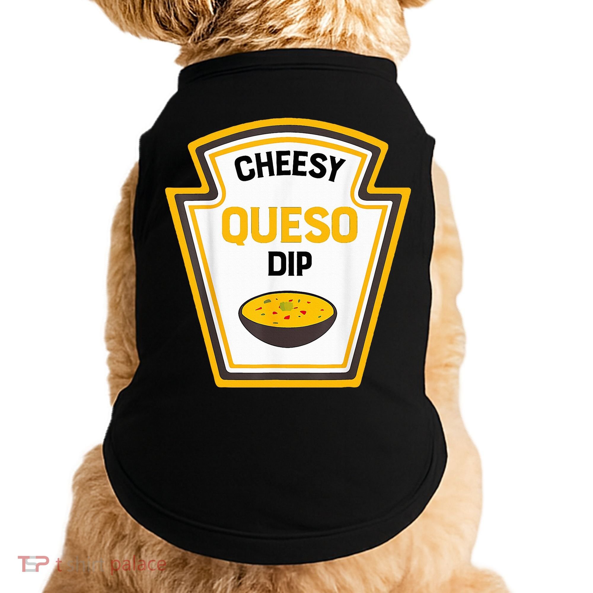 Funny Group Condiments Halloween Costume Cheesy Queso Dip Doggie Tank
