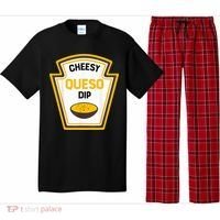 Funny Group Condiments Halloween Costume Cheesy Queso Dip Pajama Set thumb 0