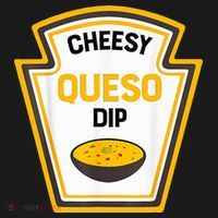 Funny Group Condiments Halloween Costume Cheesy Queso Dip Ornament thumb 1