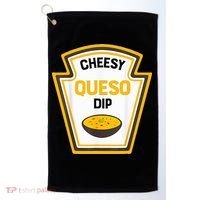 Funny Group Condiments Halloween Costume Cheesy Queso Dip Golf Towel thumb 0