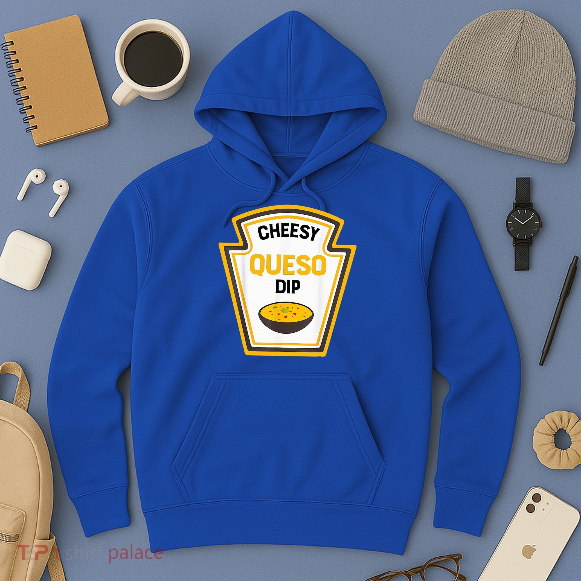 Funny Group Condiments Halloween Costume Cheesy Queso Dip Hoodie
