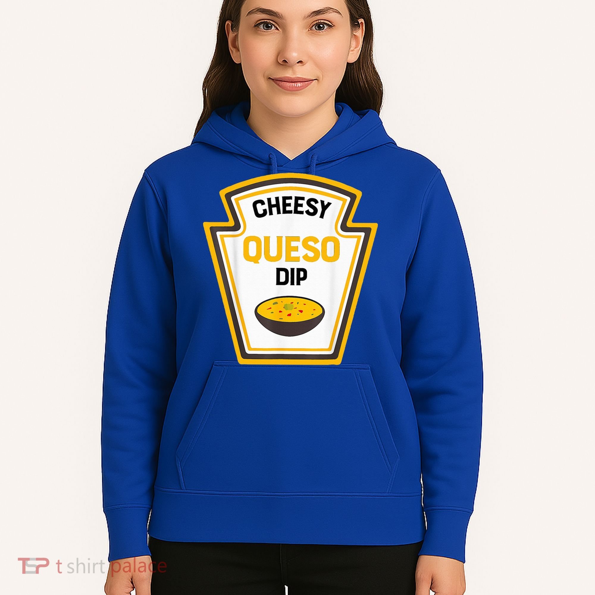 Funny Group Condiments Halloween Costume Cheesy Queso Dip Hoodie