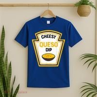 Funny Group Condiments Halloween Costume Cheesy Queso Dip T-Shirt thumb 2