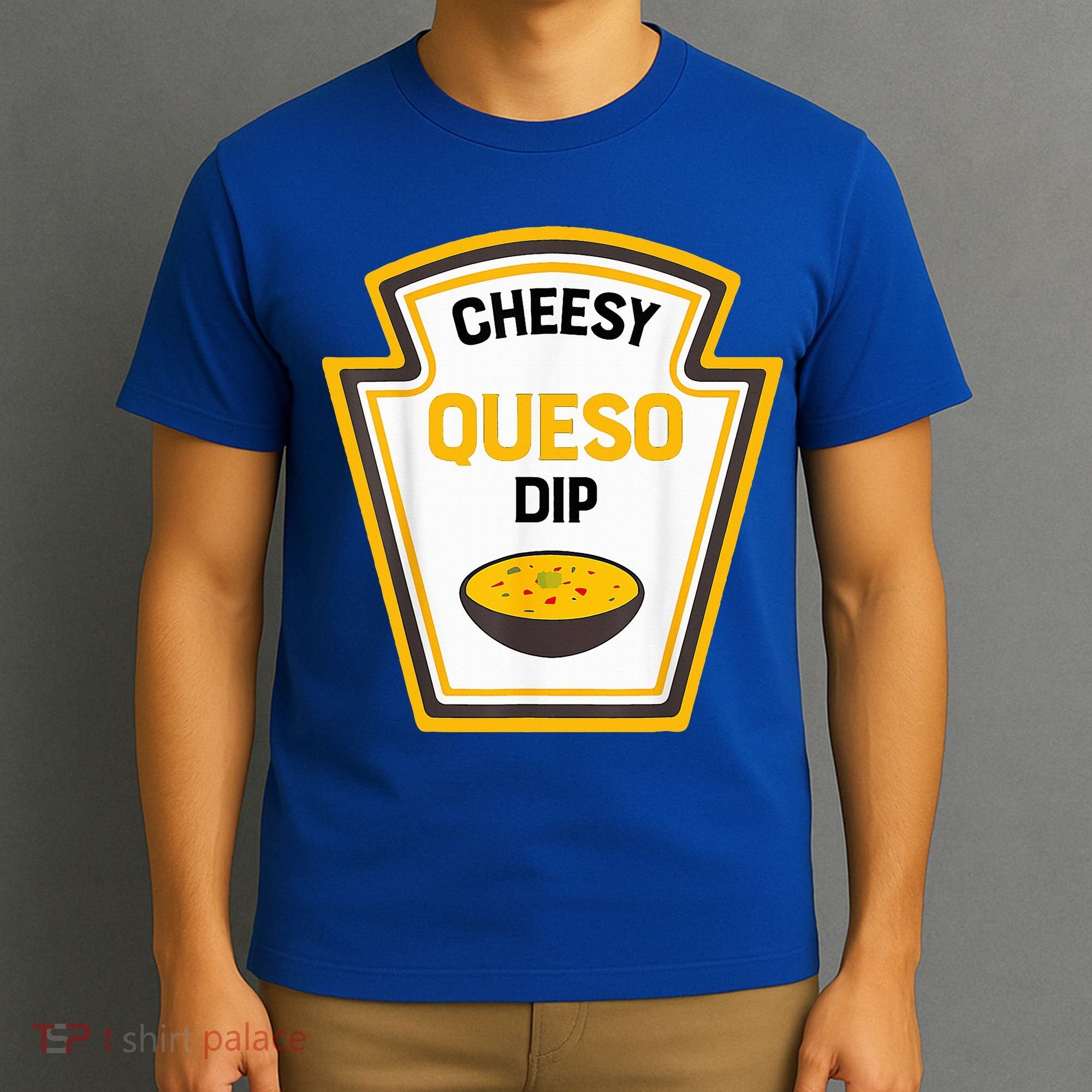 Funny Group Condiments Halloween Costume Cheesy Queso Dip T-Shirt