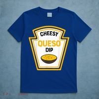 Funny Group Condiments Halloween Costume Cheesy Queso Dip T-Shirt thumb 5