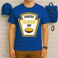 Funny Group Condiments Halloween Costume Cheesy Queso Dip T-Shirt thumb 6