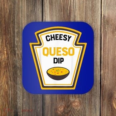 Funny Group Condiments Halloween Costume Cheesy Queso Dip Coaster