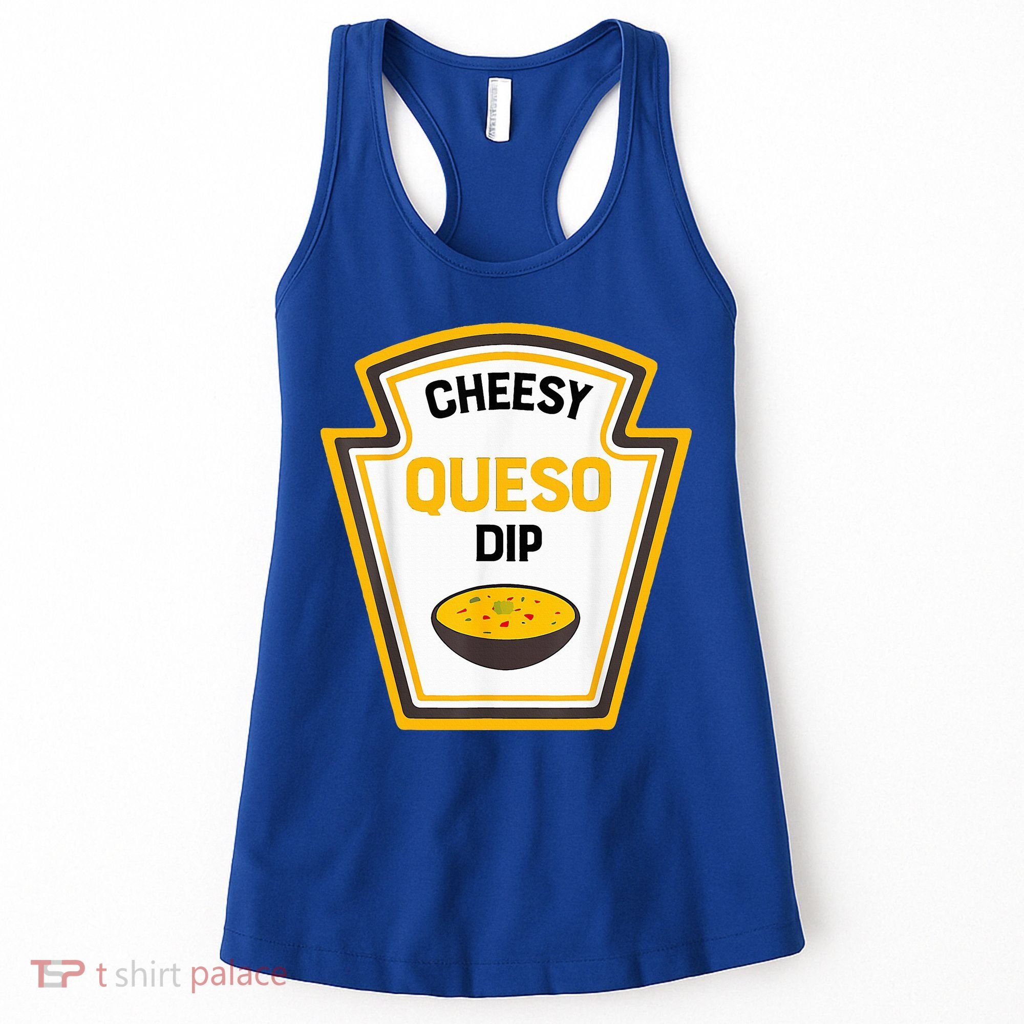 Funny Group Condiments Halloween Costume Cheesy Queso Dip Women's Tank Top