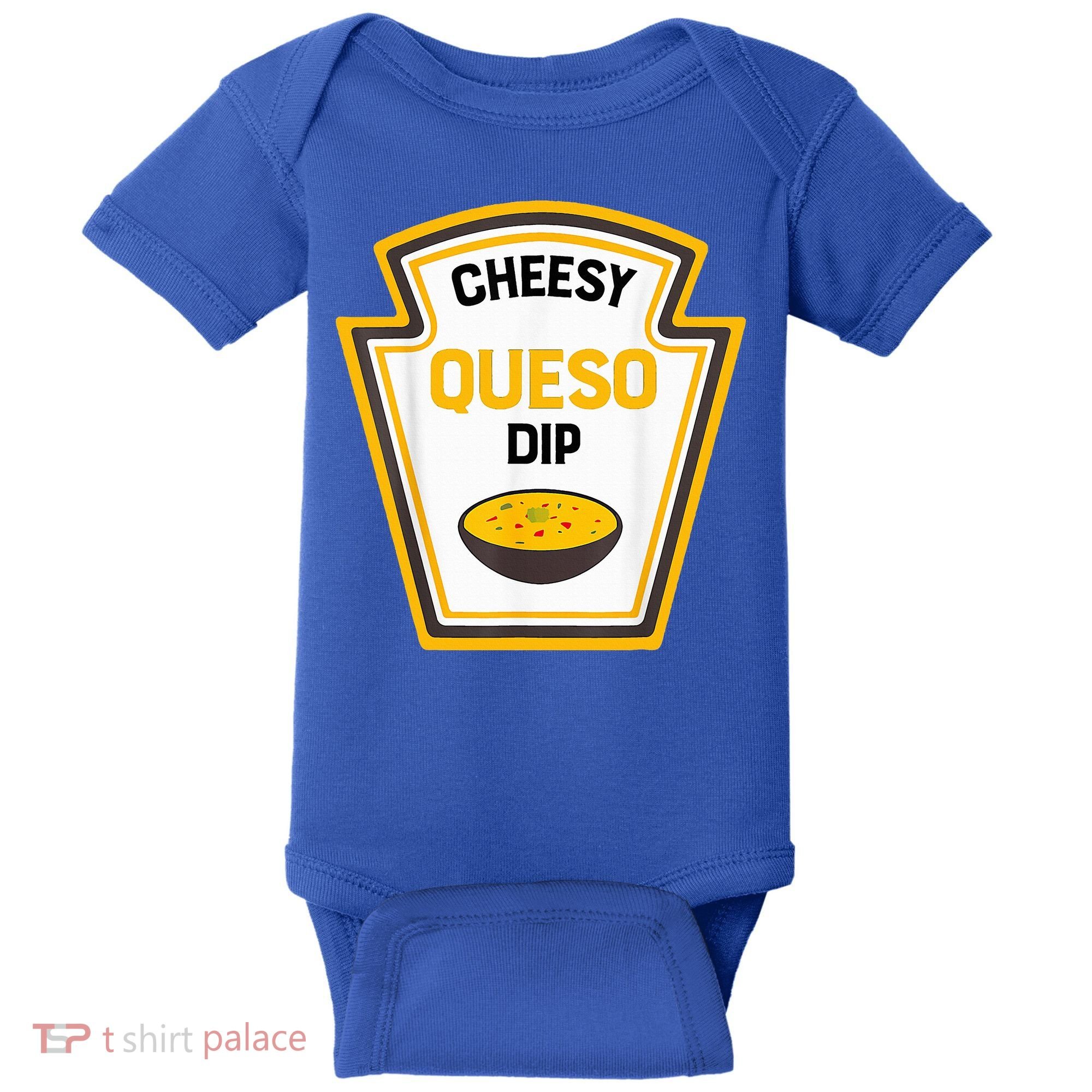 Funny Group Condiments Halloween Costume Cheesy Queso Dip Baby Bodysuit