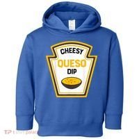 Funny Group Condiments Halloween Costume Cheesy Queso Dip Toddler Hoodie thumb 0
