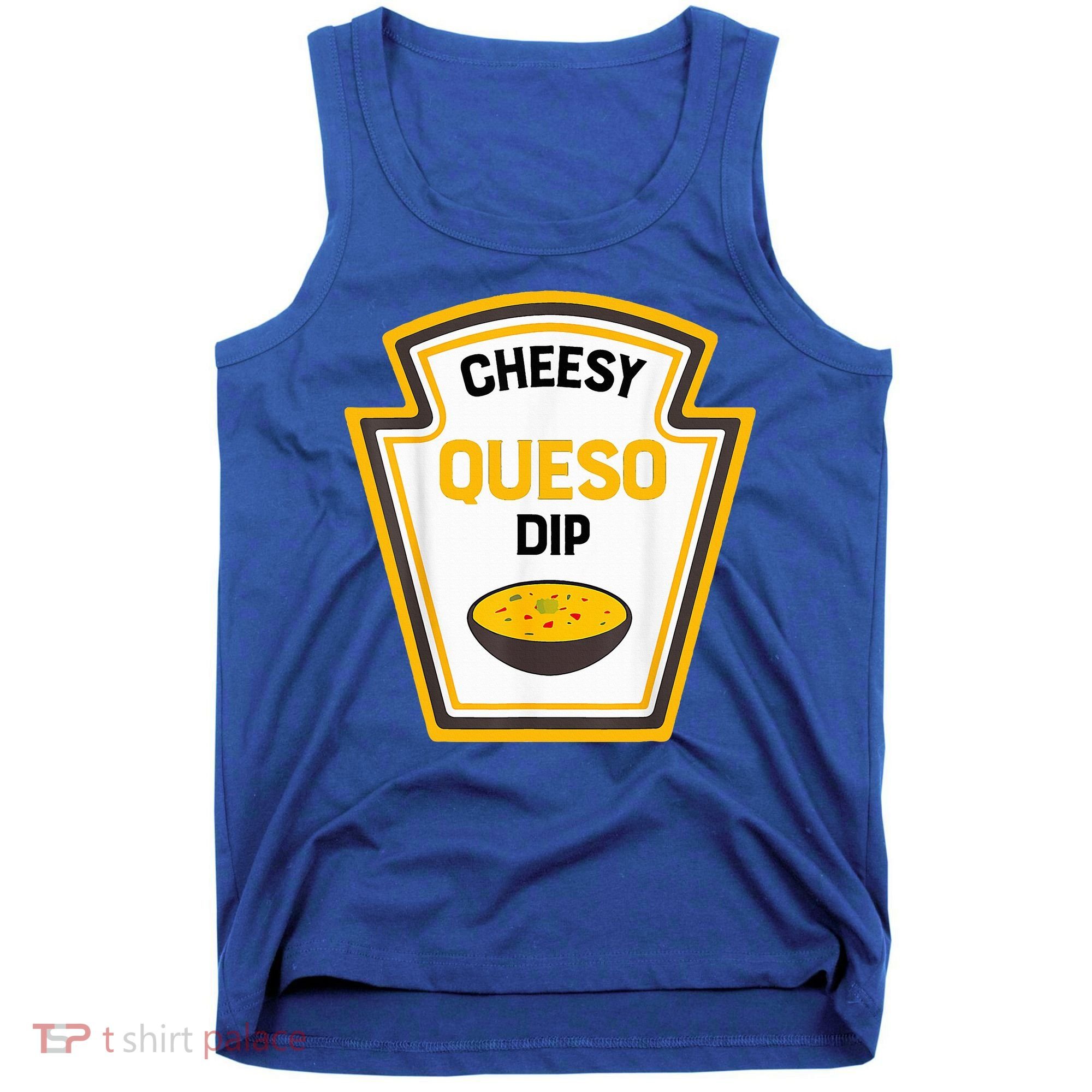 Funny Group Condiments Halloween Costume Cheesy Queso Dip Tank Top