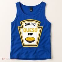 Funny Group Condiments Halloween Costume Cheesy Queso Dip Tank Top thumb 2