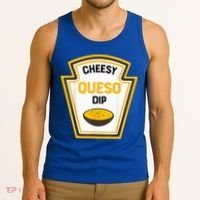 Funny Group Condiments Halloween Costume Cheesy Queso Dip Tank Top thumb 3