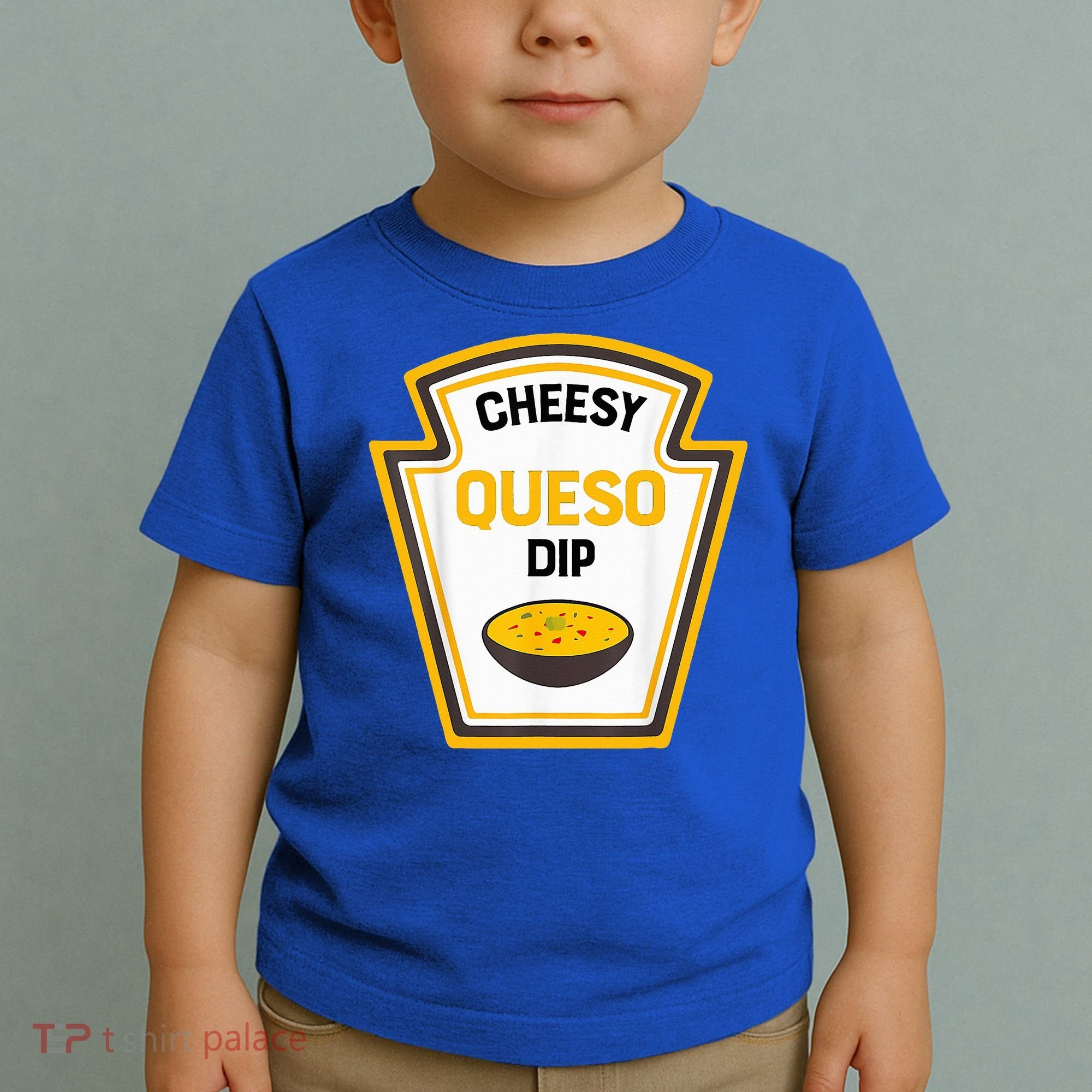 Funny Group Condiments Halloween Costume Cheesy Queso Dip Toddler T-Shirt