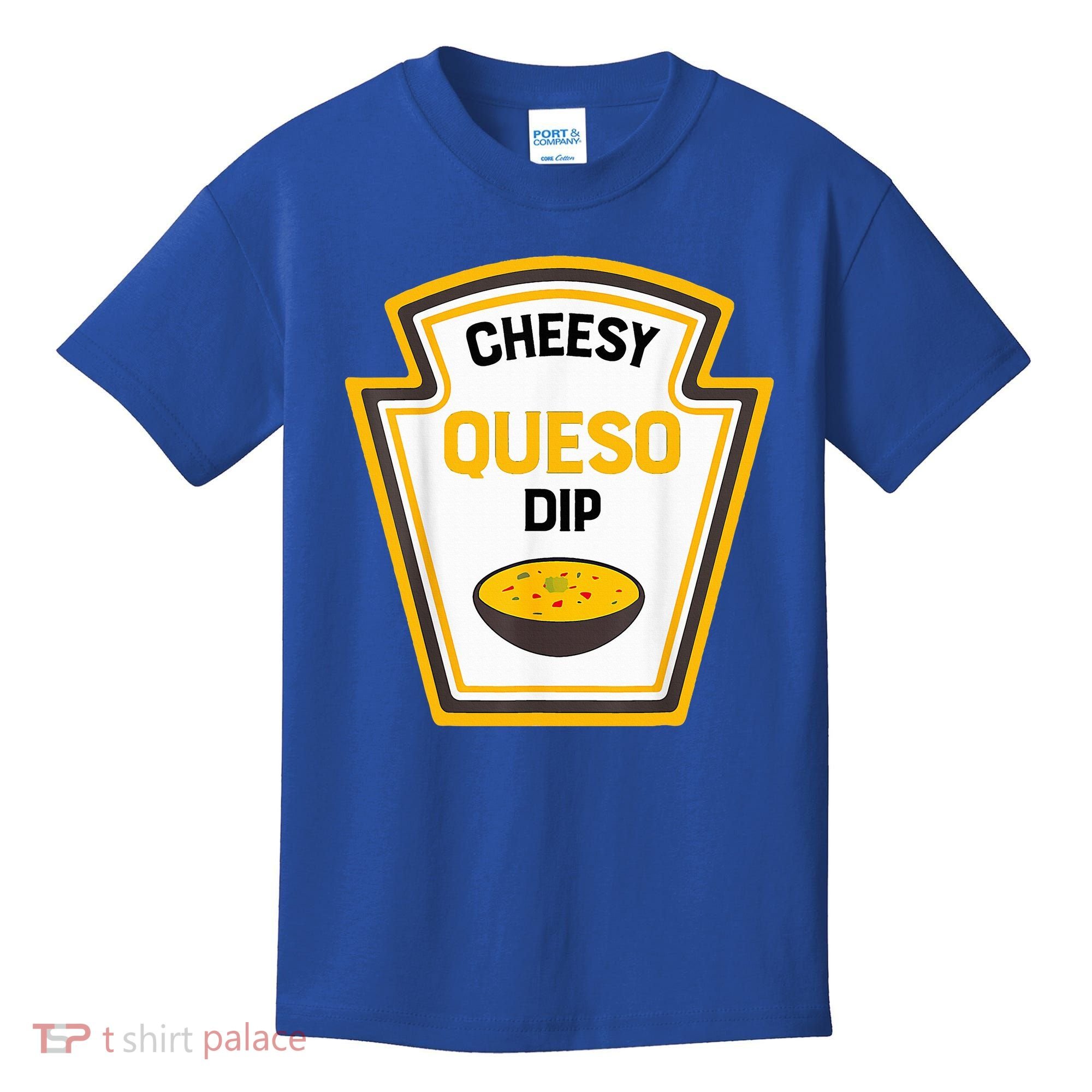 Funny Group Condiments Halloween Costume Cheesy Queso Dip Kids T-Shirt