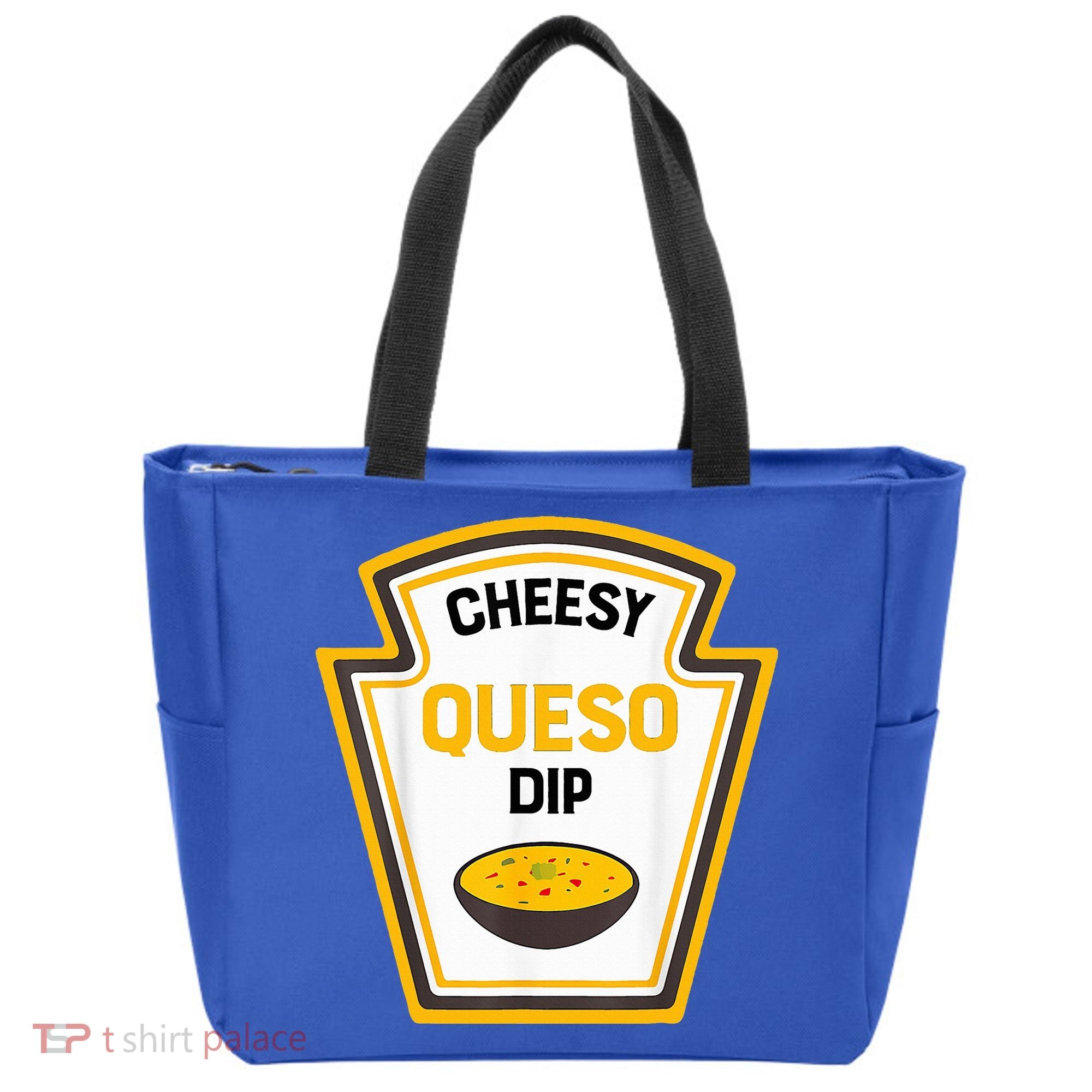 Funny Group Condiments Halloween Costume Cheesy Queso Dip Tote Bag