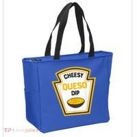 Funny Group Condiments Halloween Costume Cheesy Queso Dip Tote Bag thumb 2