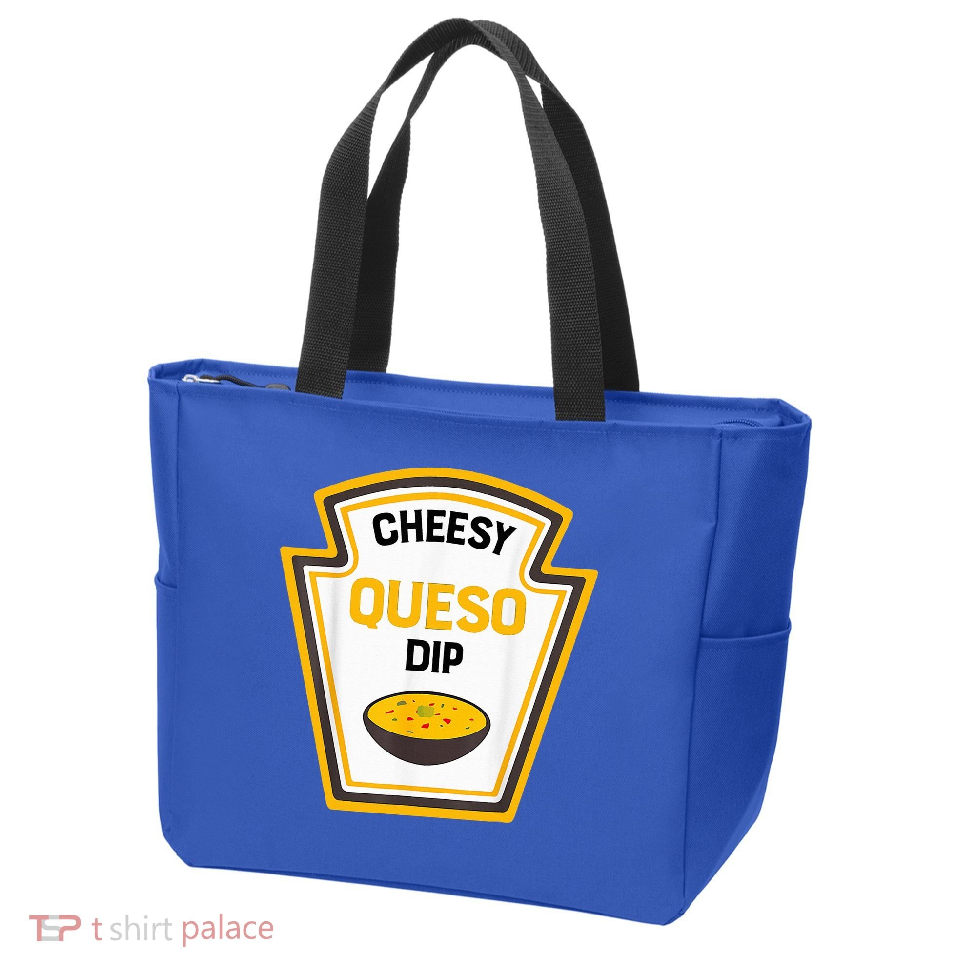 Funny Group Condiments Halloween Costume Cheesy Queso Dip Tote Bag