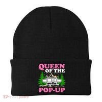 Funny Gift Camping Queen Of The Pop Up Camper Gift Beanie thumb 0