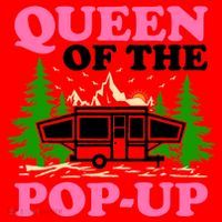 Funny Gift Camping Queen Of The Pop Up Camper Gift Santa Hat thumb 1