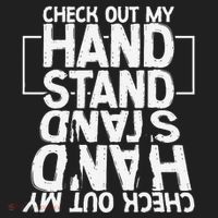 Funny Gymnastics Check Out My Handstand Acrobat Women's Sweatshirt thumb 2