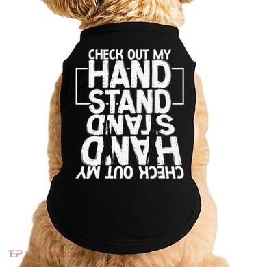 Funny Gymnastics Check Out My Handstand Acrobat Doggie Tank