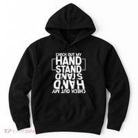 Funny Gymnastics Check Out My Handstand Acrobat Hoodie thumb 0