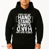 Funny Gymnastics Check Out My Handstand Acrobat Hoodie thumb 2