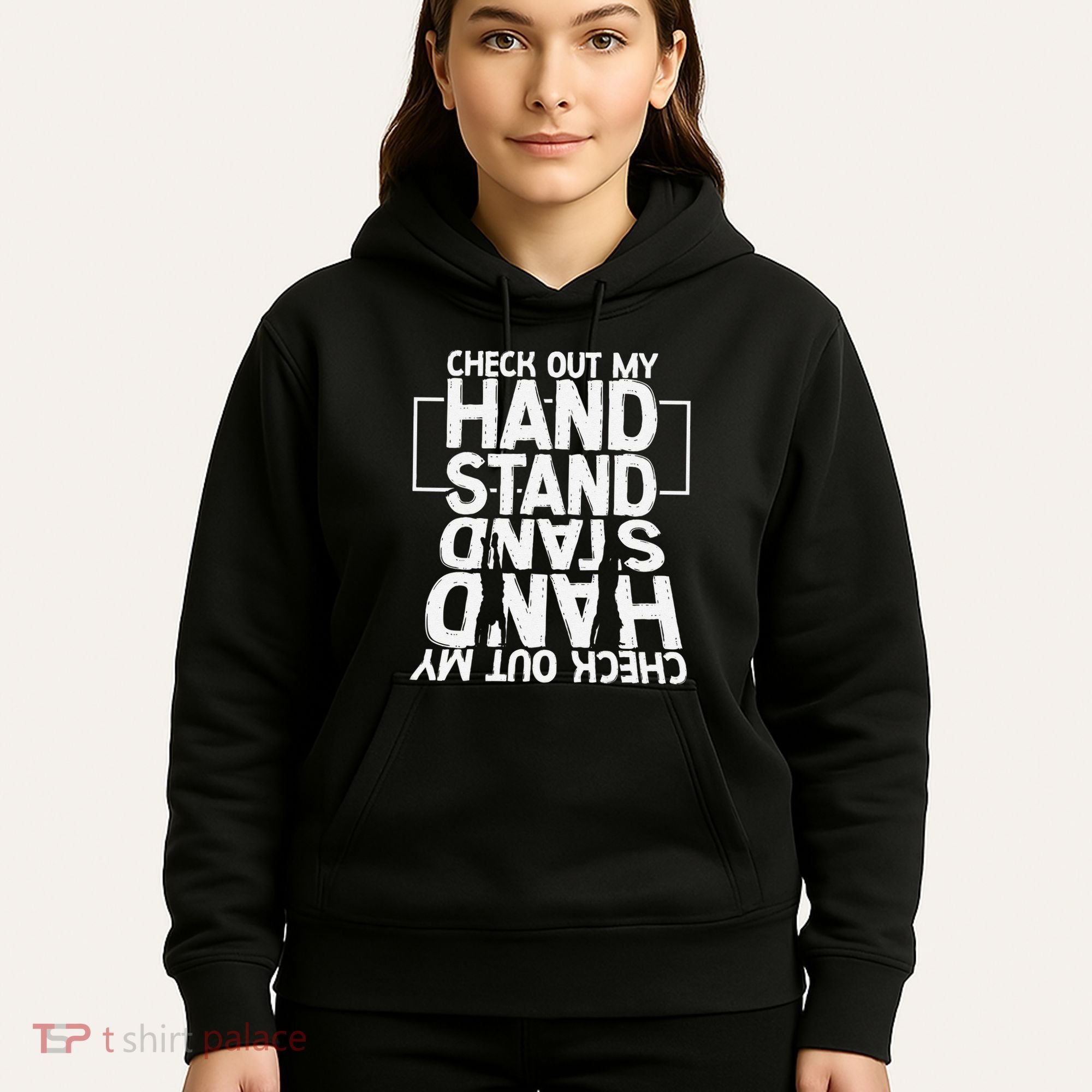 Funny Gymnastics Check Out My Handstand Acrobat Hoodie