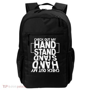 Funny Gymnastics Check Out My Handstand Acrobat Backpack