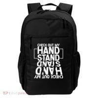 Funny Gymnastics Check Out My Handstand Acrobat Backpack thumb 0