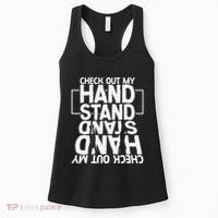 Funny Gymnastics Check Out My Handstand Acrobat Women's Tank Top thumb 0