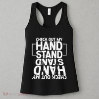 Funny Gymnastics Check Out My Handstand Acrobat Women's Tank Top thumb 3