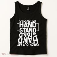 Funny Gymnastics Check Out My Handstand Acrobat Tank Top thumb 2