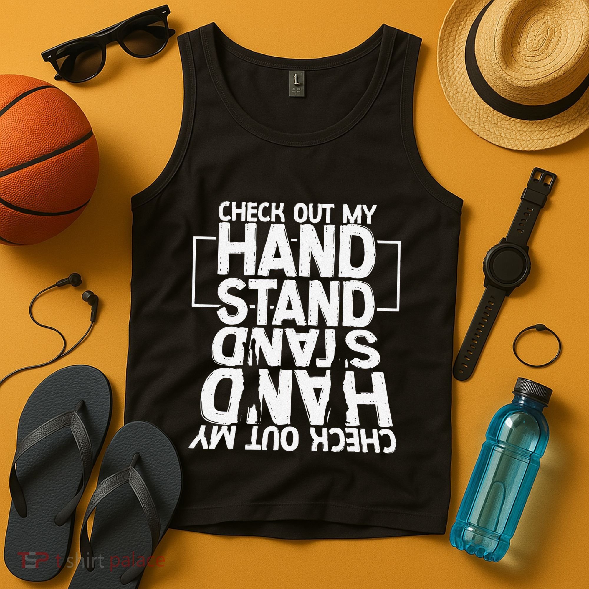 Funny Gymnastics Check Out My Handstand Acrobat Tank Top