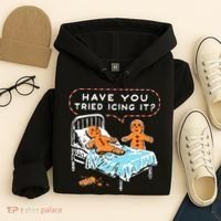 Funny Gingerbread Christmas Have You Tried Icing It Hoodie thumb 4